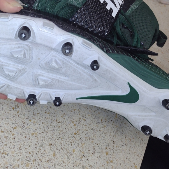 Nike Strike Pro Football Cleats Men Black Green 847554-024 Sz 13.5 NWOB - Picture 3 of 4